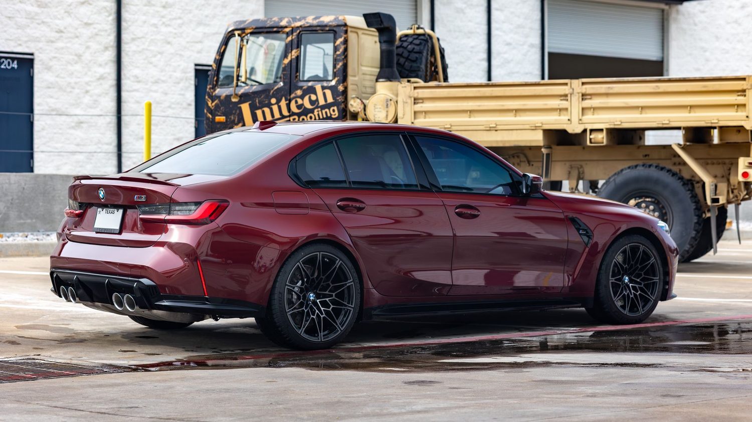 Aventurine Red G80 BMW M3 — Full PPF & Ceramic Coating in Plano, TX — Humble Crew Auto Spa, Plano TX