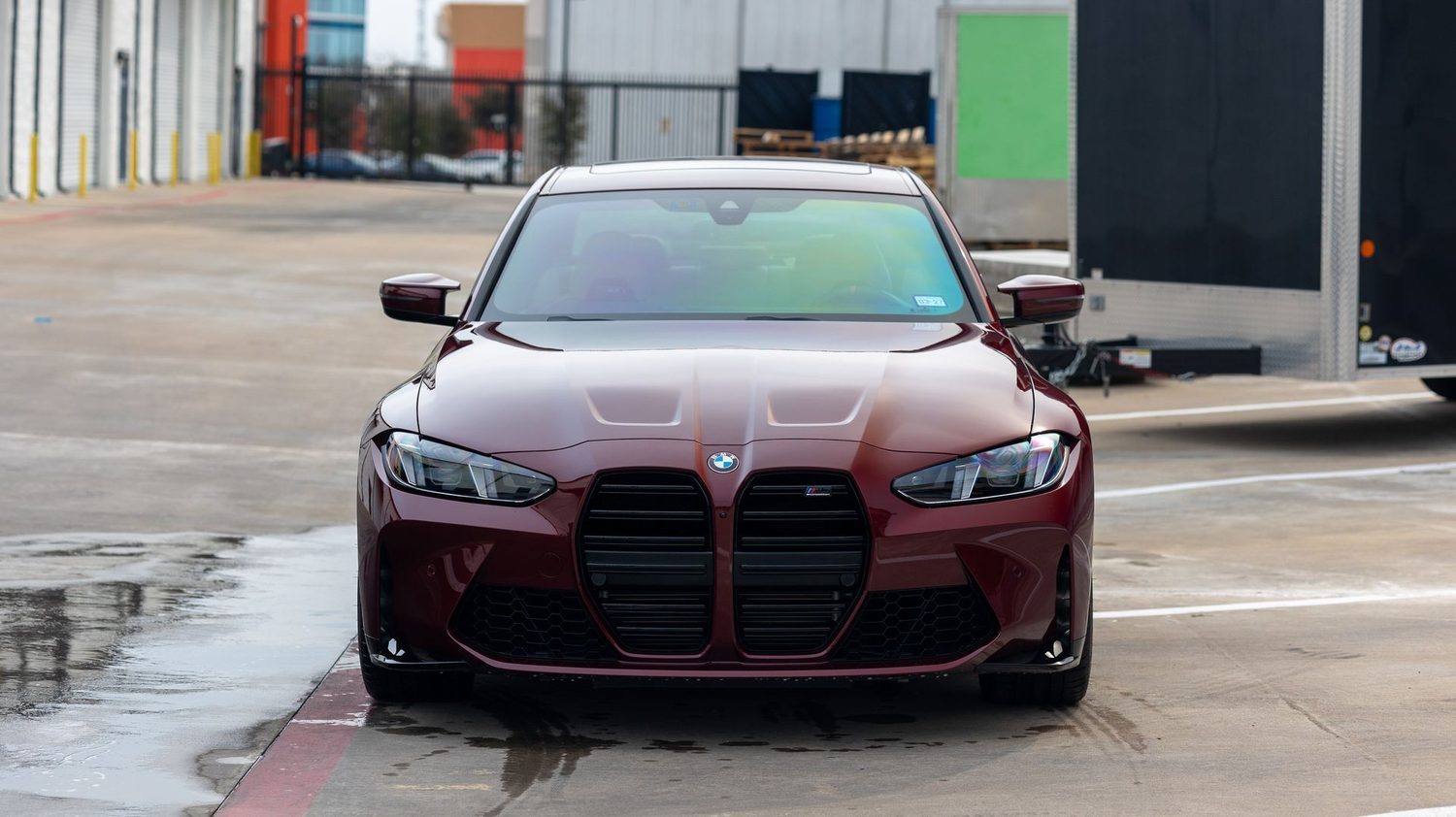 Aventurine Red G80 BMW M3 — Full PPF & Ceramic Coating in Plano, TX — Humble Crew Auto Spa, Plano TX
