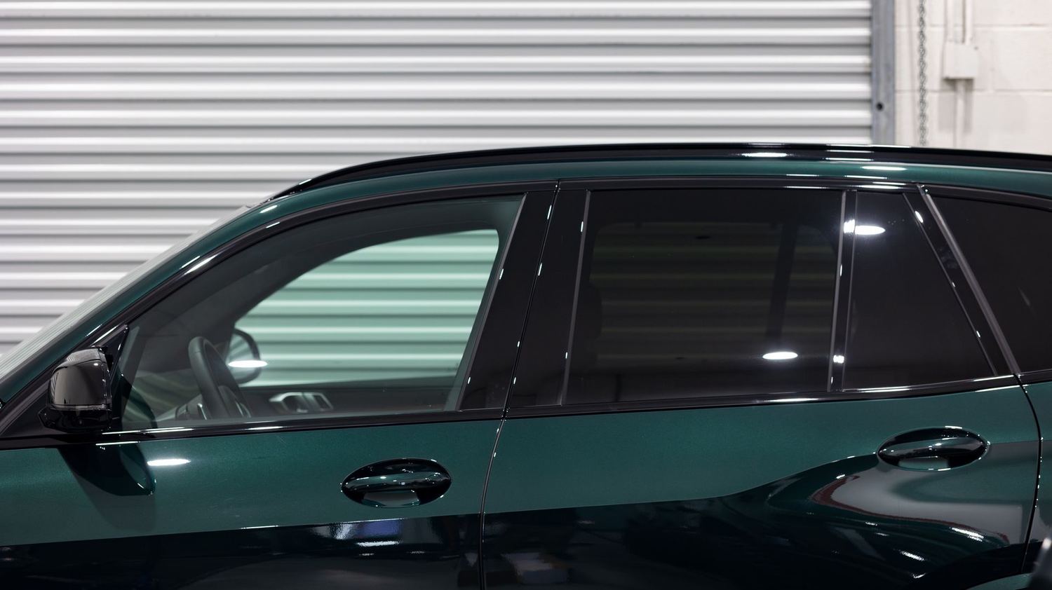Step 4: Window Tint — Vivid Signature UltraFit at 25% — Protecting a BMW Individual Oxford Green X5 M60i
