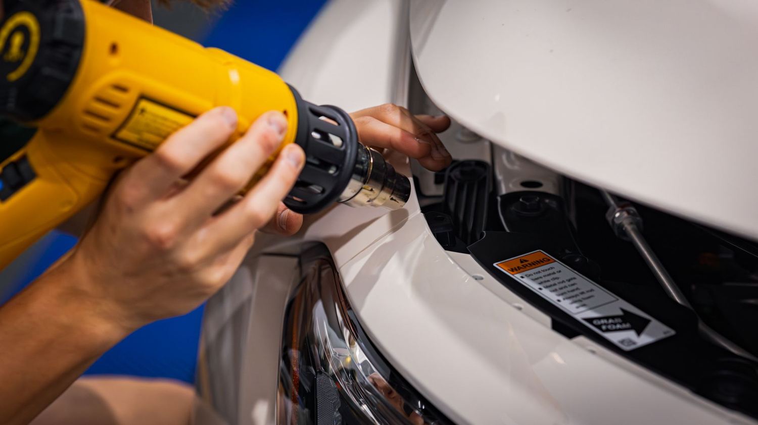 Step 3: Post-Heating for Long-Term Adhesion — Honda Civic Type R