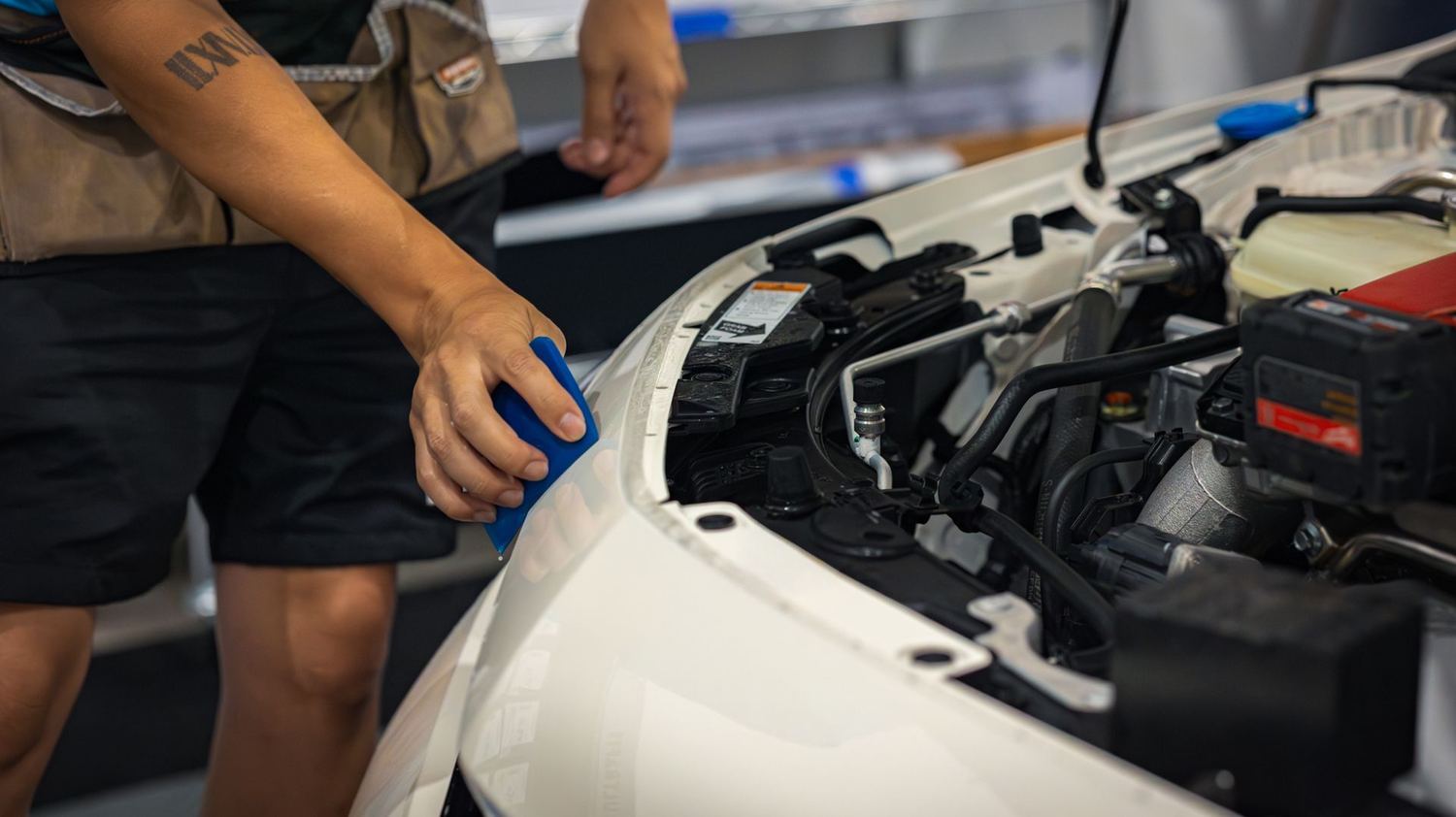 Step 2: Applying and Squeegeeing the PPF — Honda Civic Type R