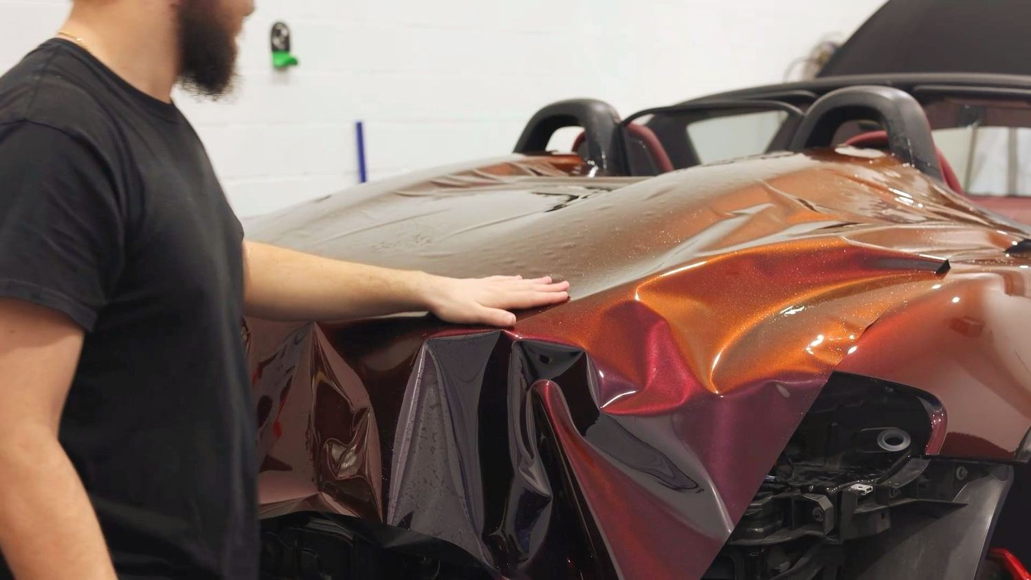 Post-Installation Cleanup & Lock-In Process — Full color PPF completely changes this 718 Spyder