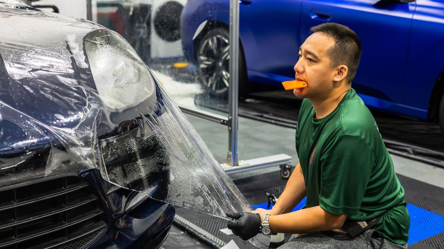 Pulling Toward the Doors — Porsche Macan PPF (2 of 5)
