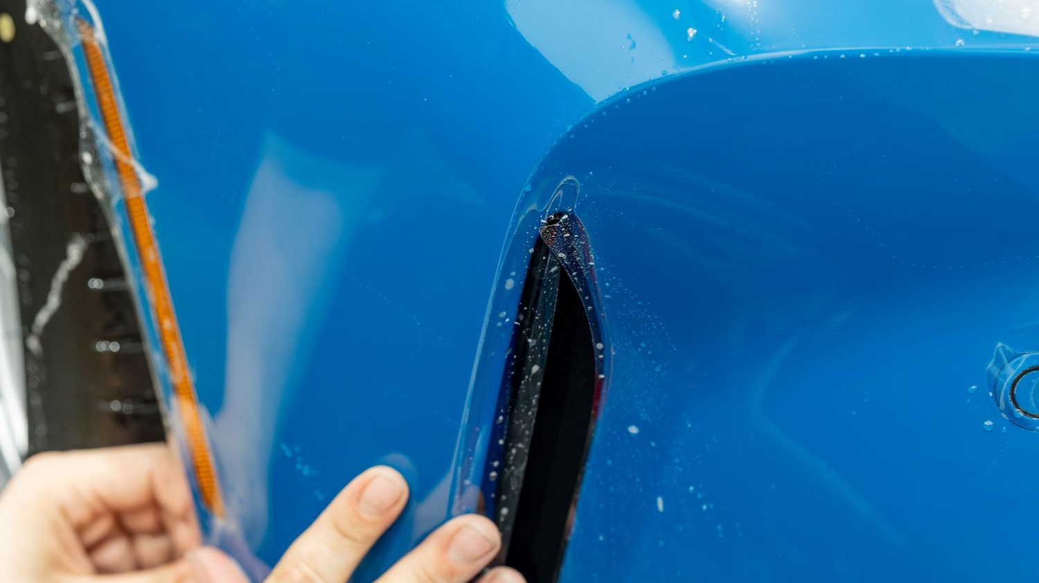 BMW M3 Competition in Laguna Seca Blue: A Closer Look at a Front Bumper PPF Install — Humble Crew Auto Spa, Plano TX