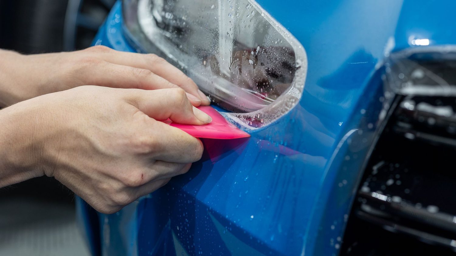 BMW M3 Competition in Laguna Seca Blue: A Closer Look at a Front Bumper PPF Install — Humble Crew Auto Spa, Plano TX