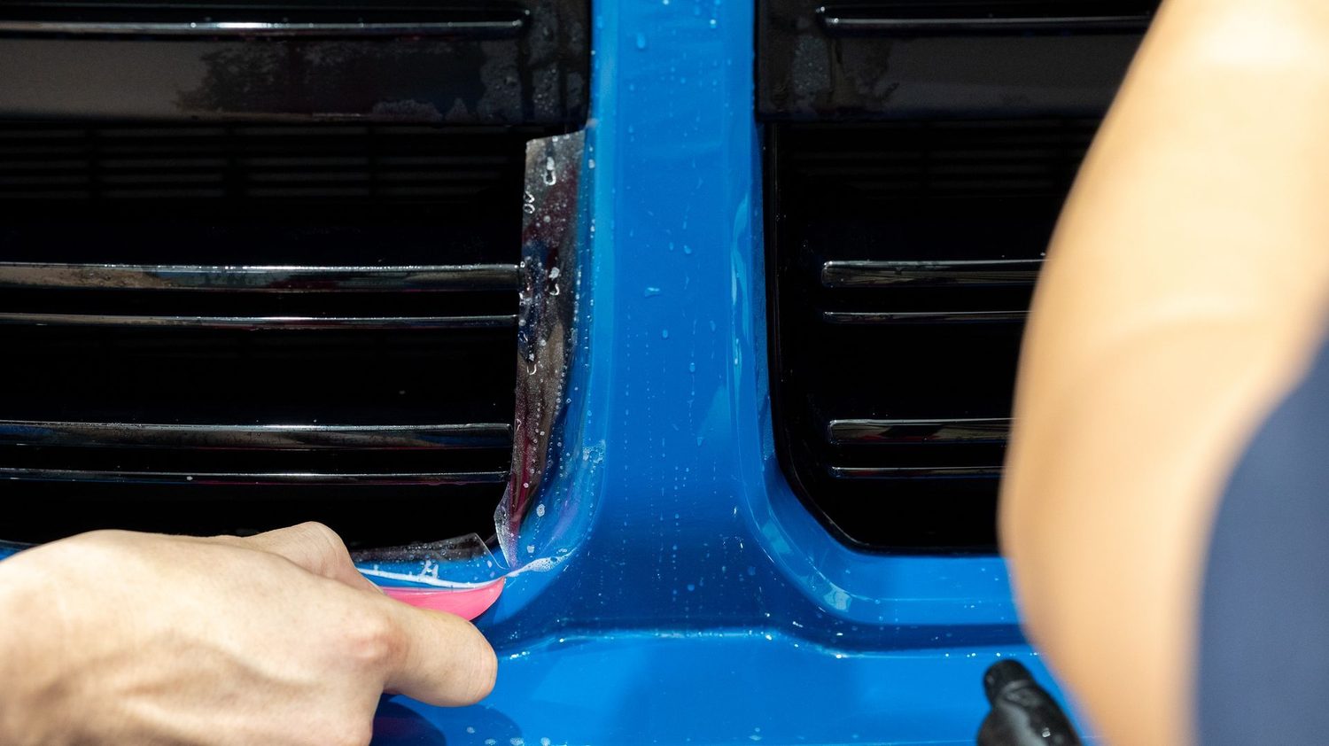 BMW M3 Competition in Laguna Seca Blue: A Closer Look at a Front Bumper PPF Install — Humble Crew Auto Spa, Plano TX