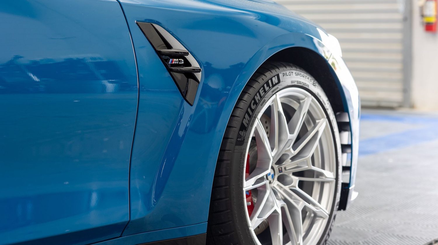 BMW M3 Competition in Laguna Seca Blue: A Closer Look at a Front Bumper PPF Install — Humble Crew Auto Spa, Plano TX