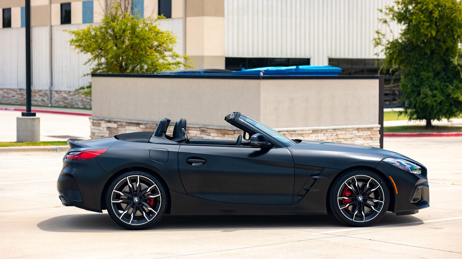 Matte Black BMW Z4 M40i Final Edition — after side profile