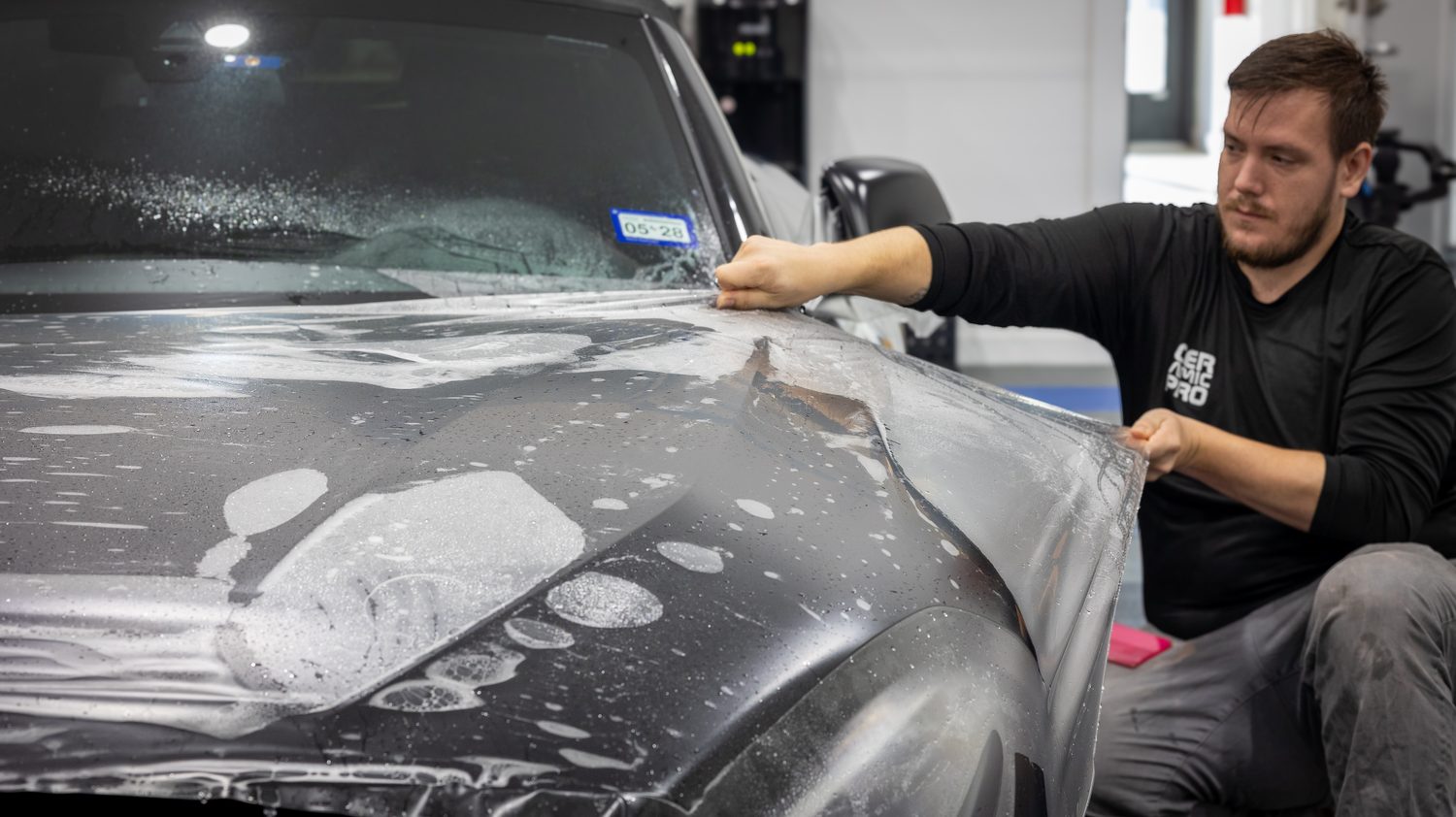 Matte Black BMW Z4 M40i Final Edition — ppf install hood