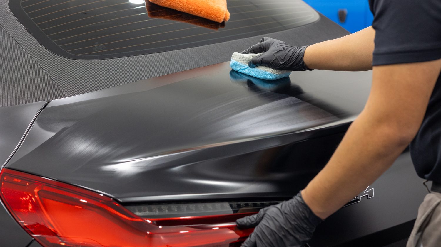 Matte Black BMW Z4 M40i Final Edition — ppf install trunk lid