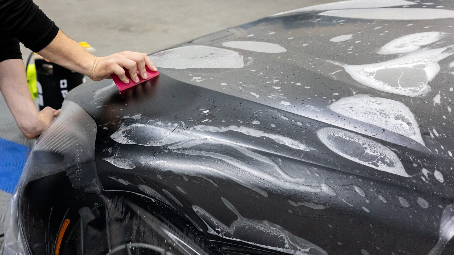 Matte Black BMW Z4 M40i Final Edition — ppf squeegee fender
