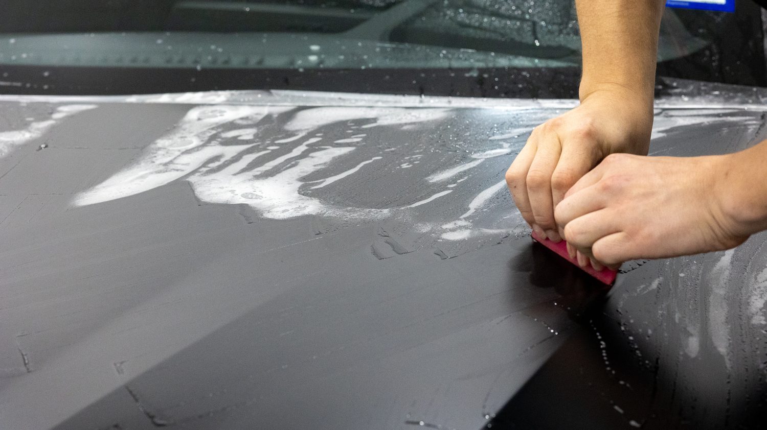 Matte Black BMW Z4 M40i Final Edition — ppf squeegee hood
