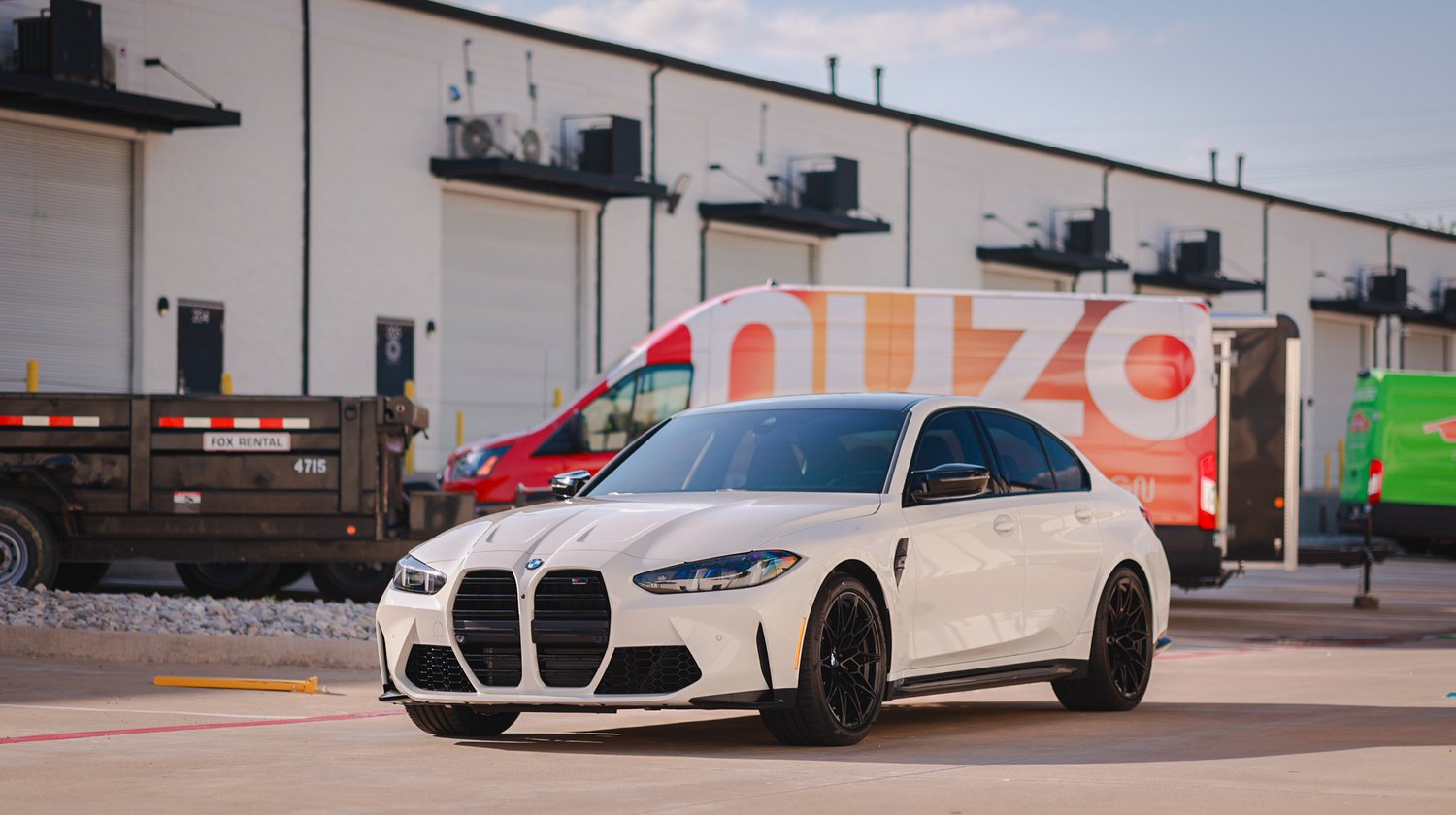 White 2025 BMW M3 G80 Competition — front three quarter wide