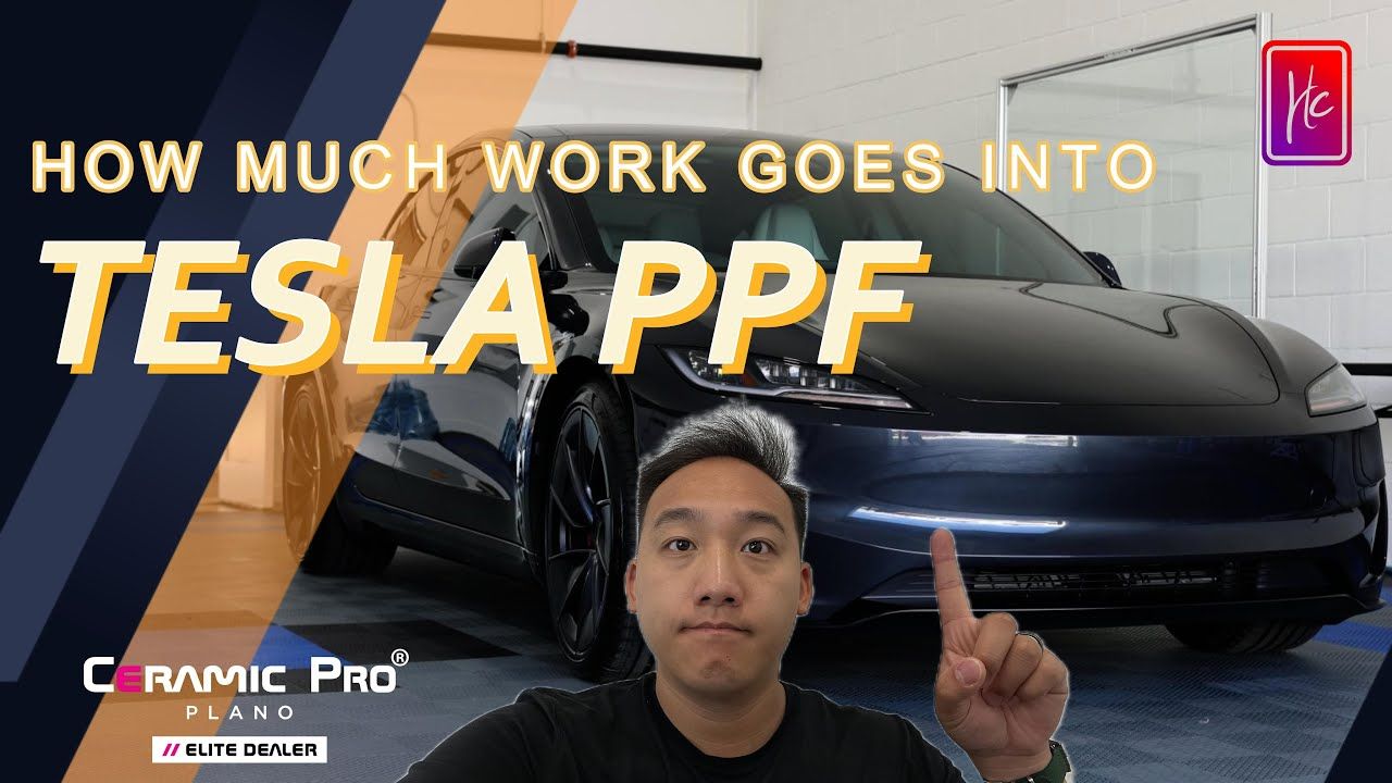 Full Body PPF on this brand new Tesla Model 3 — Humble Crew Auto Spa, Plano TX
