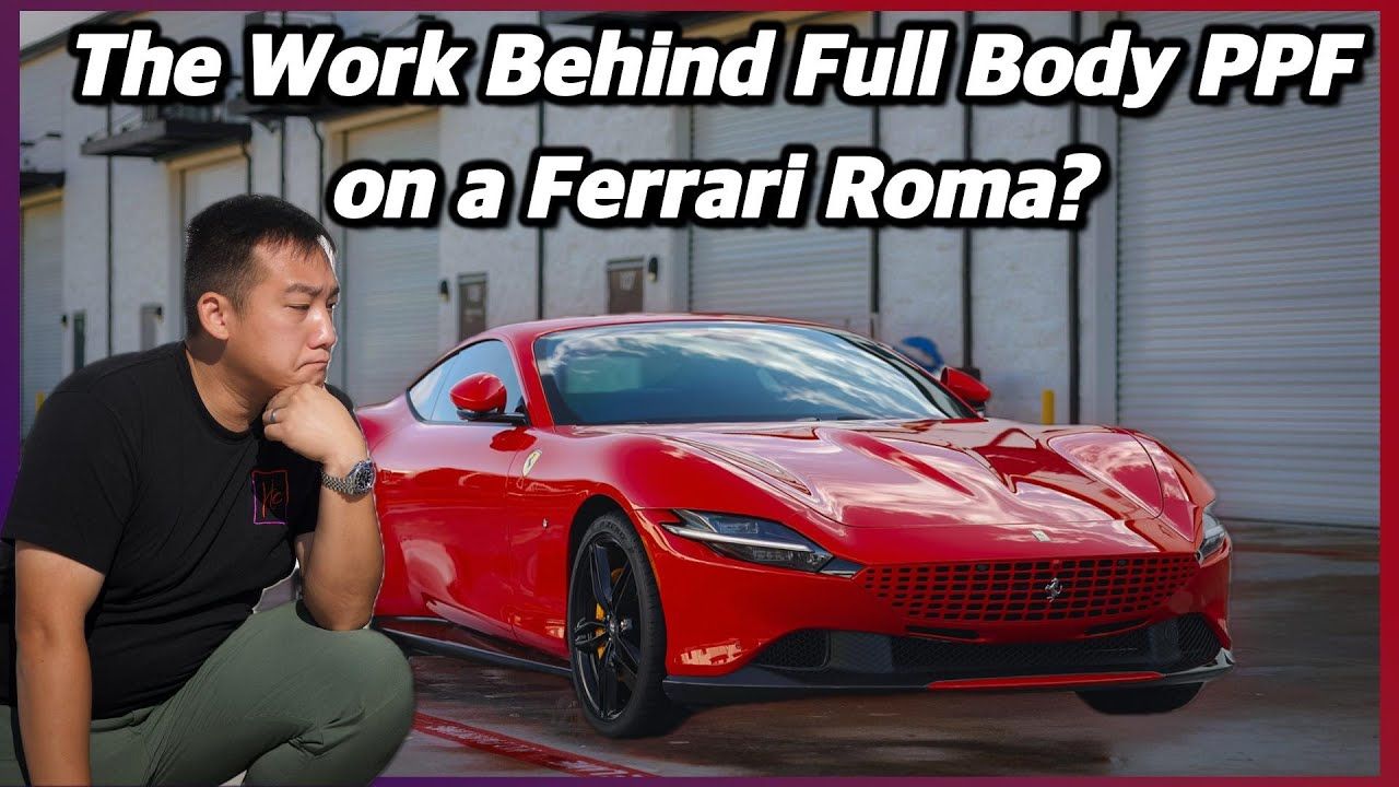 Full Body PPF on a Brand New Ferrari Roma — Humble Crew Auto Spa, Plano TX