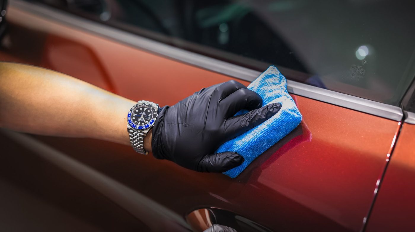 Ceramic coating applied to a car in the Plano shop
