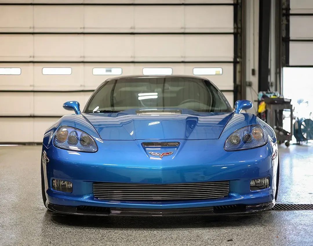 A Corvette ZR1 after an exterior detail at Humble Crew