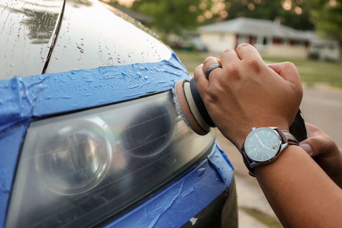 A restored headlight