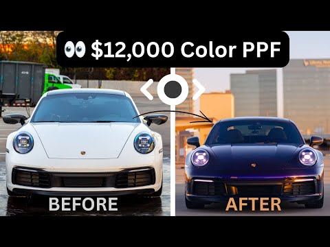 $12000 in custom COLOR PPF work! ft. 2024 Porsche Carrera T &mdash; Humble Crew Auto Spa on YouTube