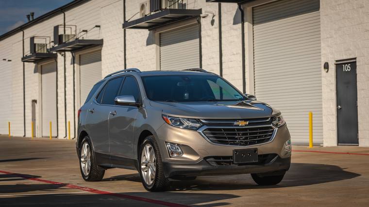 Beige Chevrolet Equinox Premier ceramic coating — front three quarter at Humble Crew Auto Spa, Plano TX