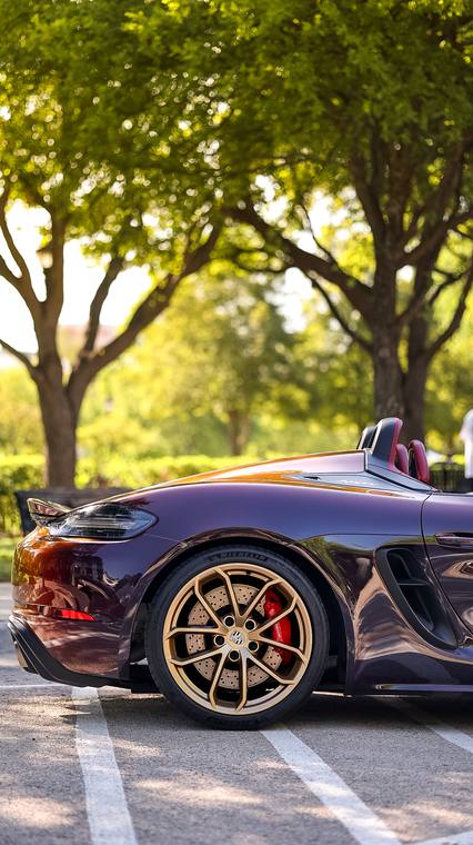 Porsche 718 Spyder at Humble Crew Auto Spa, Plano TX