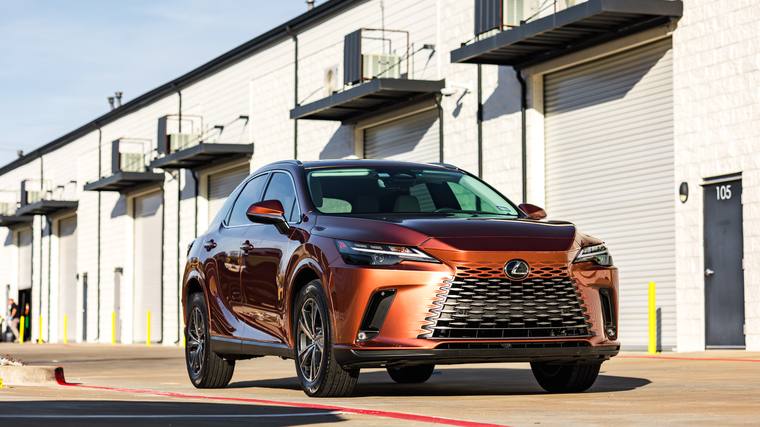 Copper Lexus RX 350 paint protection film, ceramic coating — front three quarter at Humble Crew Auto Spa, Plano TX