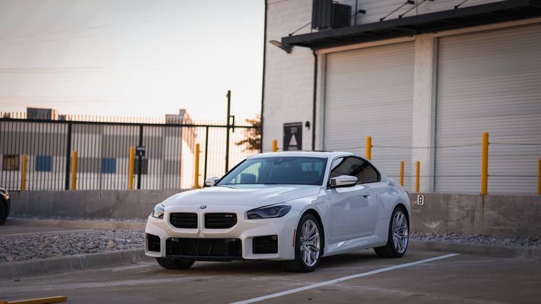 White BMW M2 112024 at Humble Crew Auto Spa, Plano TX