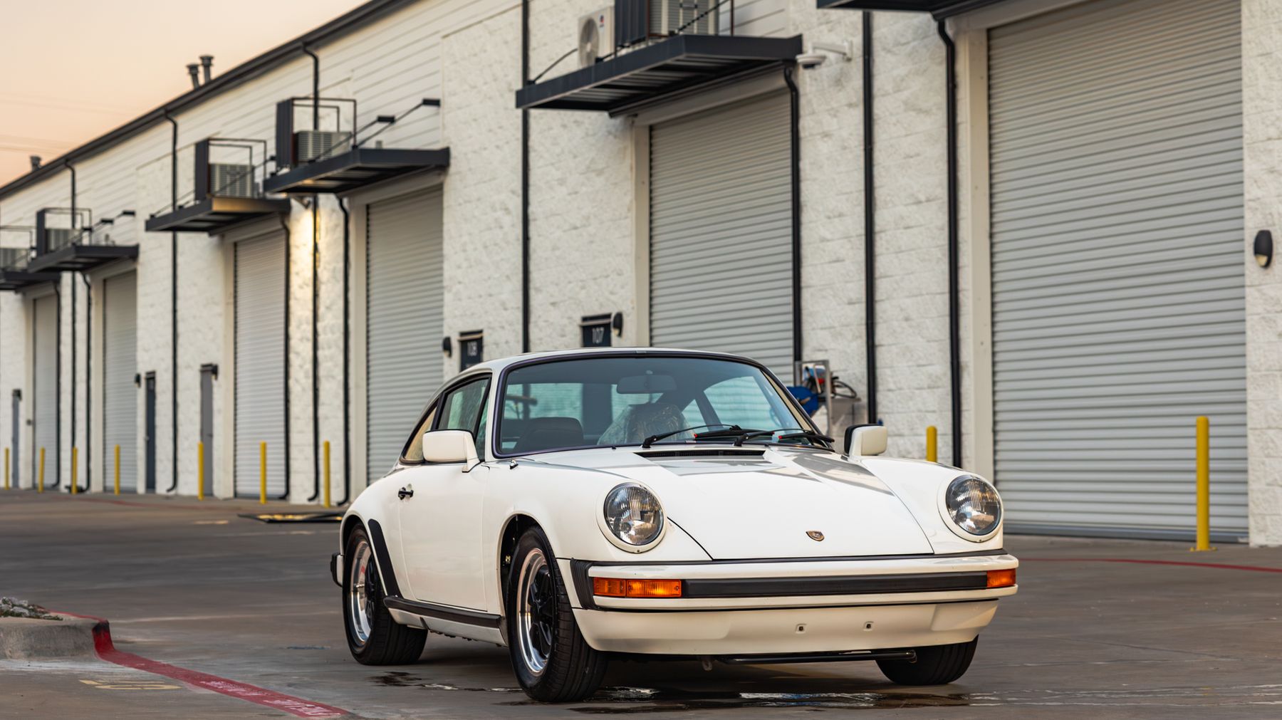 White Porsche 911 SC at Humble Crew Auto Spa in Plano, TX