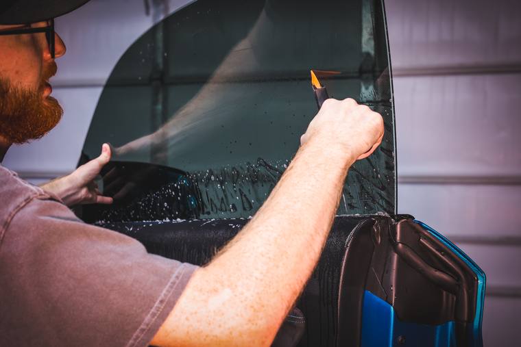 Window Tint — in the shop at Humble Crew Auto Spa, Plano TX