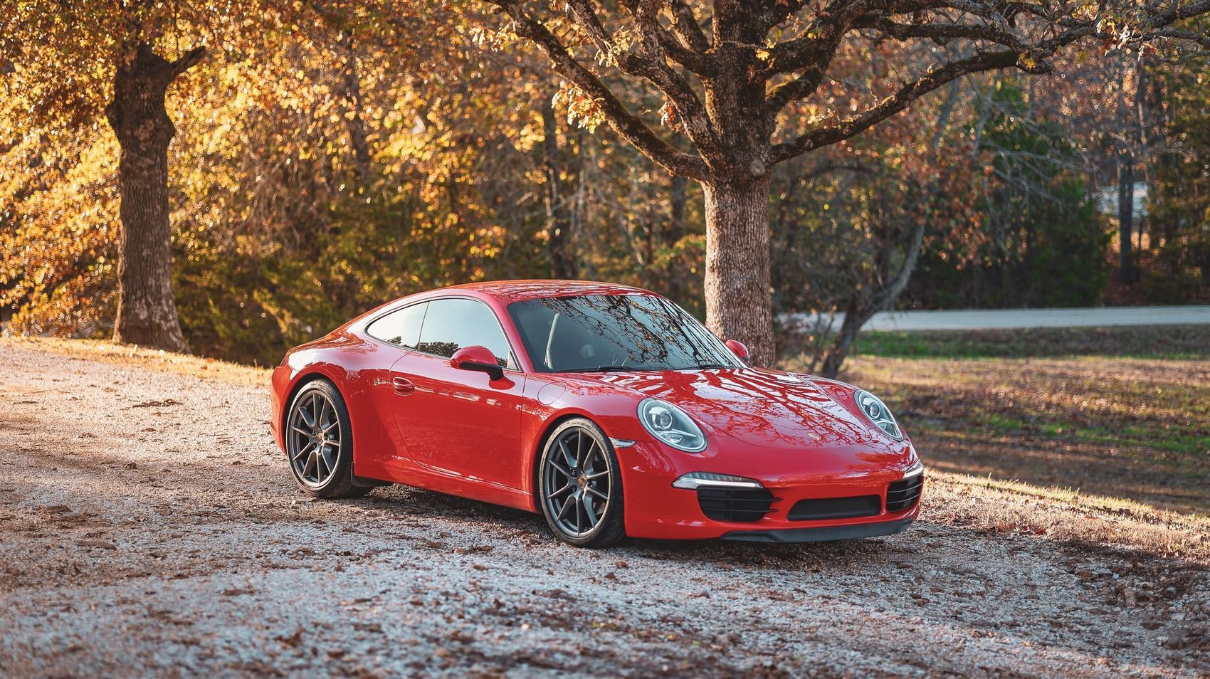 A Porsche protected with paint protection film in Plano