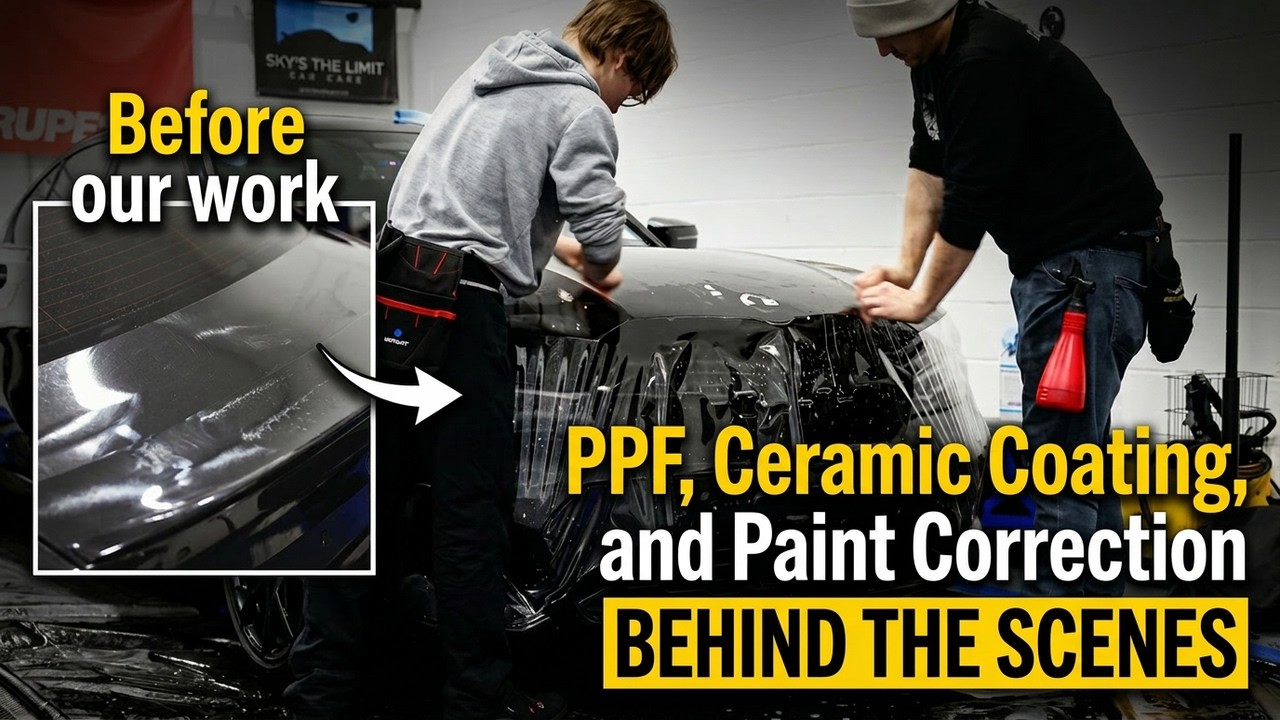 Behind the scenes: Paint Correction, PPF, Ceramic Coating on a BMW M340i &mdash; Humble Crew Auto Spa, Plano TX