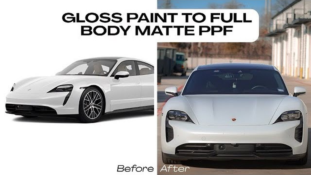 Porsche Taycan PPF Installation (Full-Body Matte) &mdash; Humble Crew Auto Spa, Plano TX