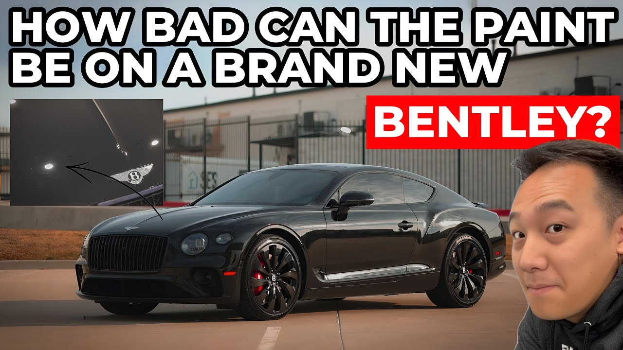Paint Correction on a New Car | Bentley Continental Paint Inspection & Correction &mdash; Humble Crew Auto Spa, Plano TX